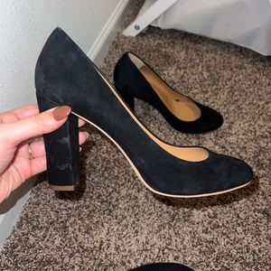Jcrew suede heels